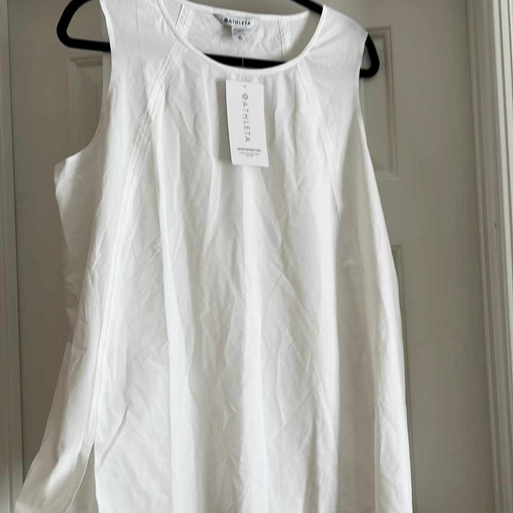 Athleta White Zephyr Refined Tank